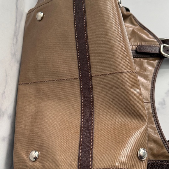 Tod's G-Line Easy Sacca Coated Canvas Tote Bag in Brown Bronze - Picture 13 of 16